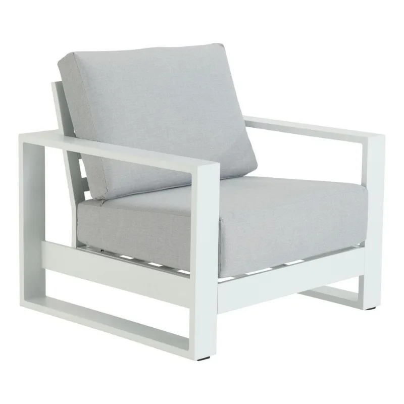 Poltrona De Jardim Em Aluminio 91x95 Cm Branca