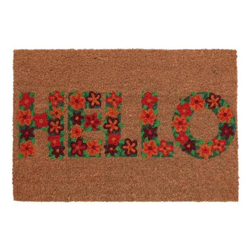 Tapete Retangular Multicolorido 50x70 Cm Coco Hello