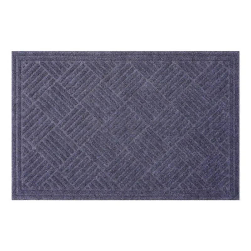 Tapete Retangular Cinza 60x90 Cm Antiderrapante Hayden