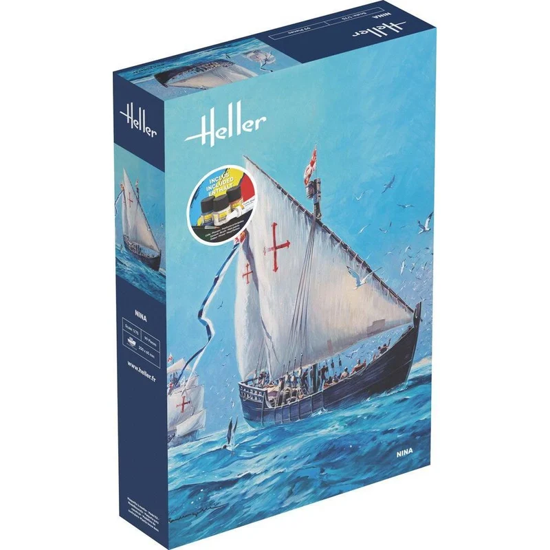HELLER 1/75 GIFT SET Nina Includes: cement, brush and main paints