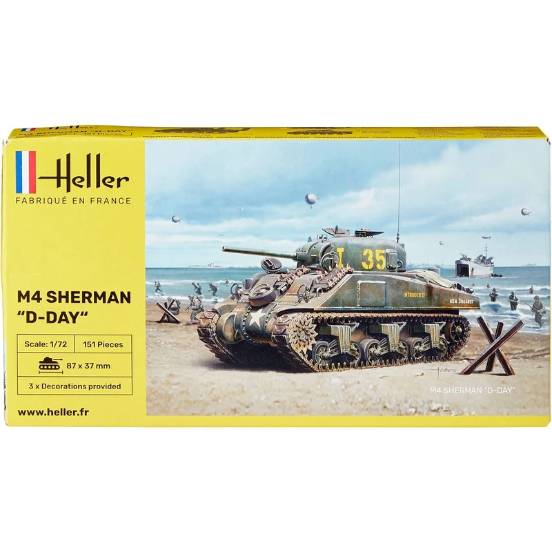 HELLER 1/72 M4 Sherman D-Day