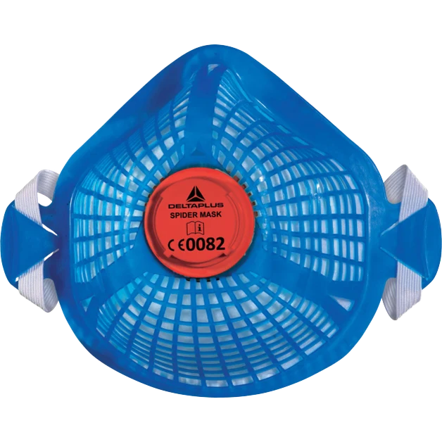 Delta Plus SPIDERMASK P3 Respirator – Reusable with Replaceable Filters Blue / Adjustable