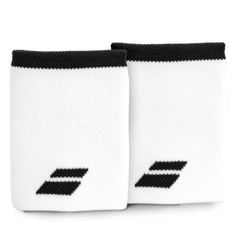 Munhequeira Babolat Logo Jumbo Longa 02 Unidades Branca E