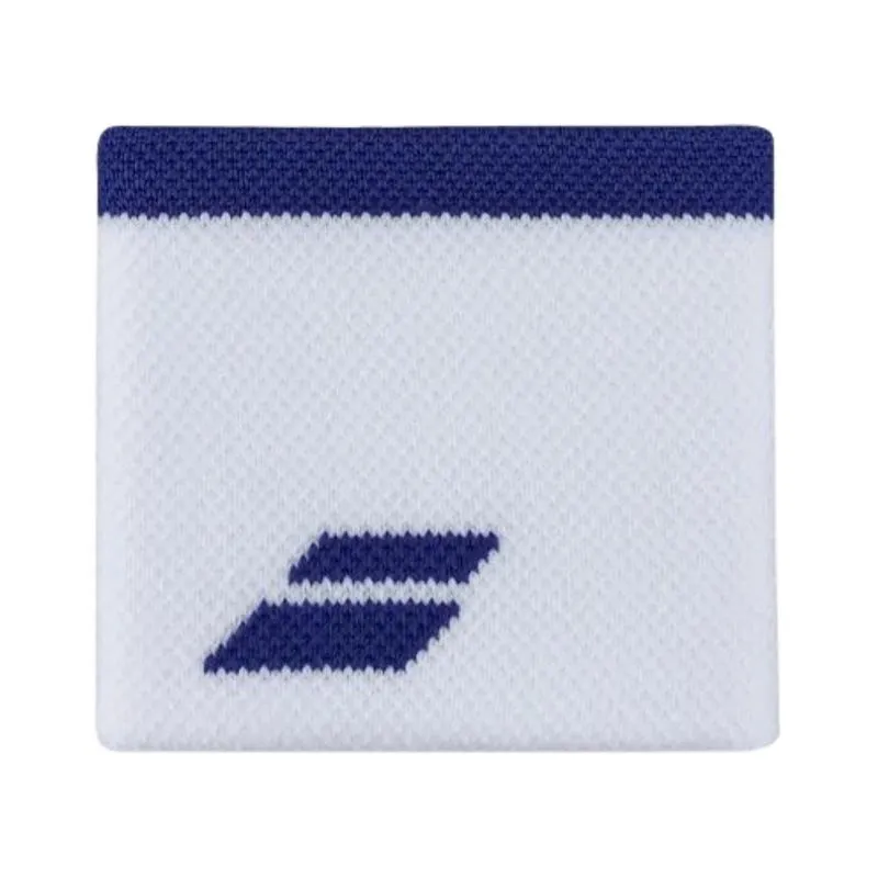 Munhequeira Babolat Logo Curta - Branca e Azul