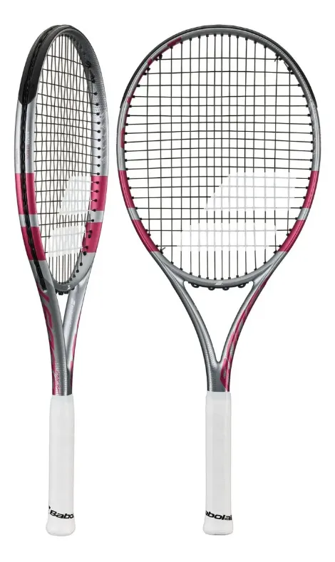 RAQUETE BABOLAT BOOST AERO CINZA E ROSA L2