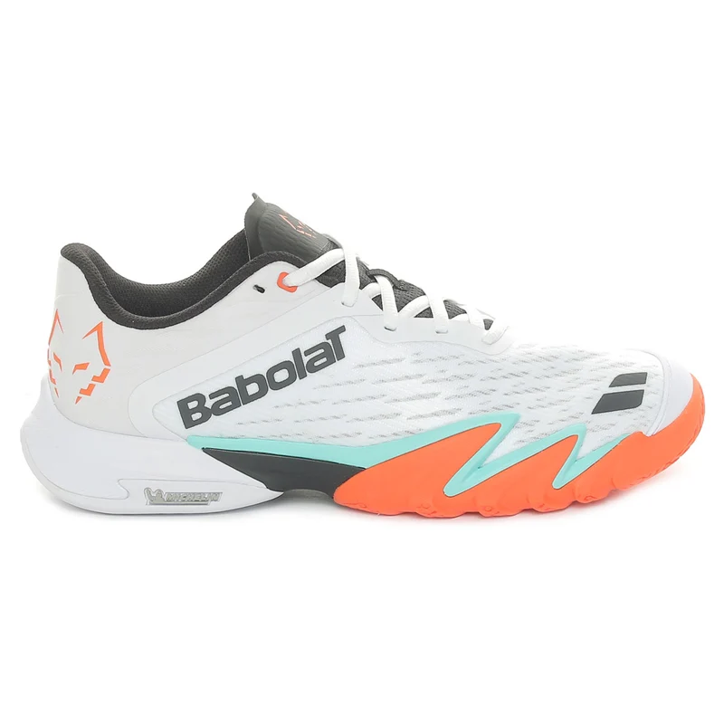 Scarpa da Padel Uomo Babolat Premura 3 Lebron Bianco Arancione 42