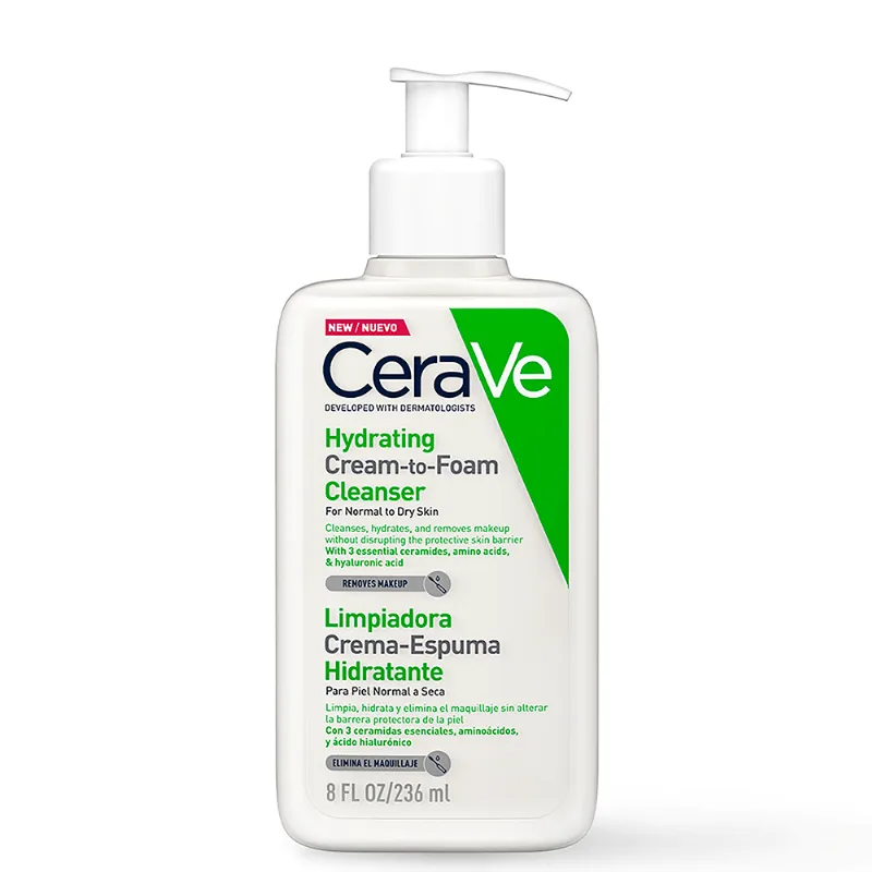 Limpiadora Crema - Espuma Hidratante - CeraVe 236 ml