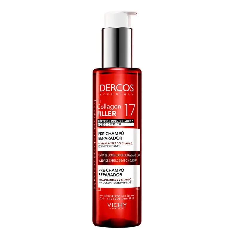Pre Shampoo Dercos Collagen 17 Filler - Vichy 150 ml