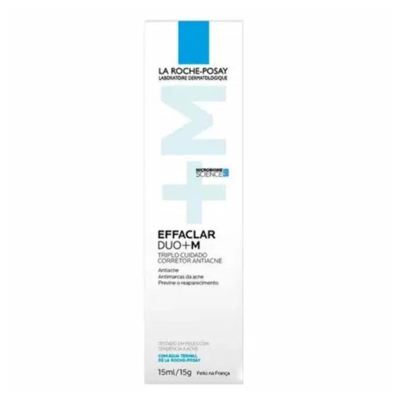 Effaclar La Roche Duo+M Triplo cuidado Corretor Antiacne 15ml LA ROCHE EFFACLAR DUO+M 15ML