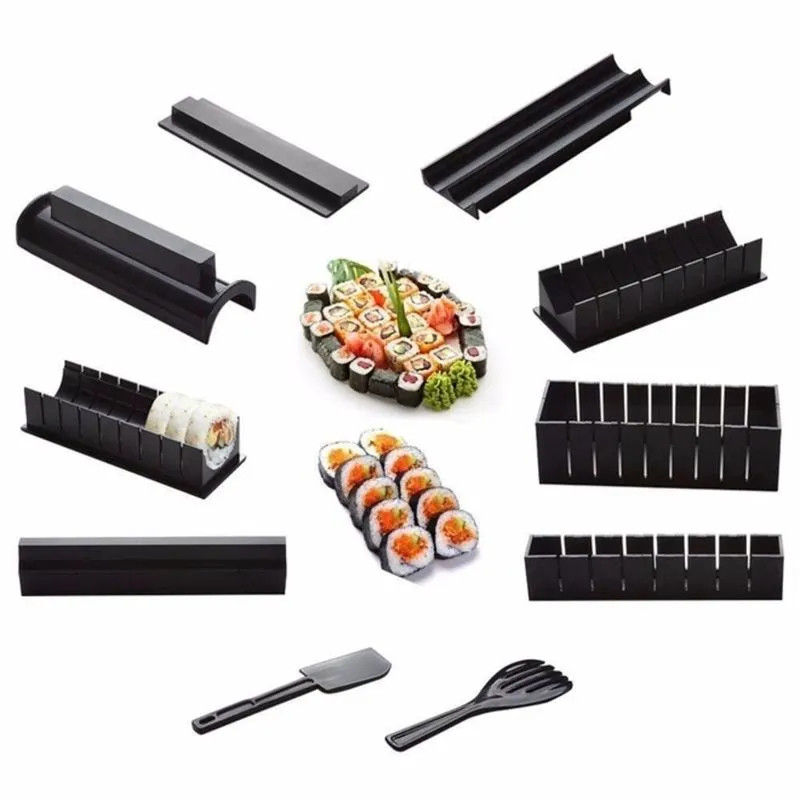 Kit Moldes De Sushi Em Diversas Formas - Econômico E Portátil