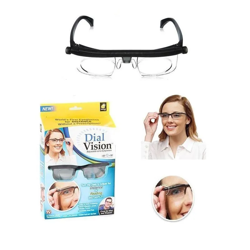 Oculos De Lente Ajustavel Perto Longe Leitura Dial Vision