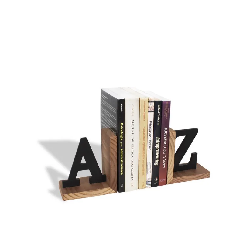 Porta Livros Az Aparador Organizador De Escritorio Quarto Suporte Em Aco E Mdf Preto
