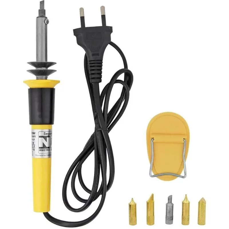 Pirografo 220v Com 6 Pontas - Ideal Para Desenhos