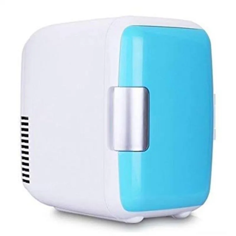 Mini Geladeira Retro De 4l Função De Refrigerar E Aquecer