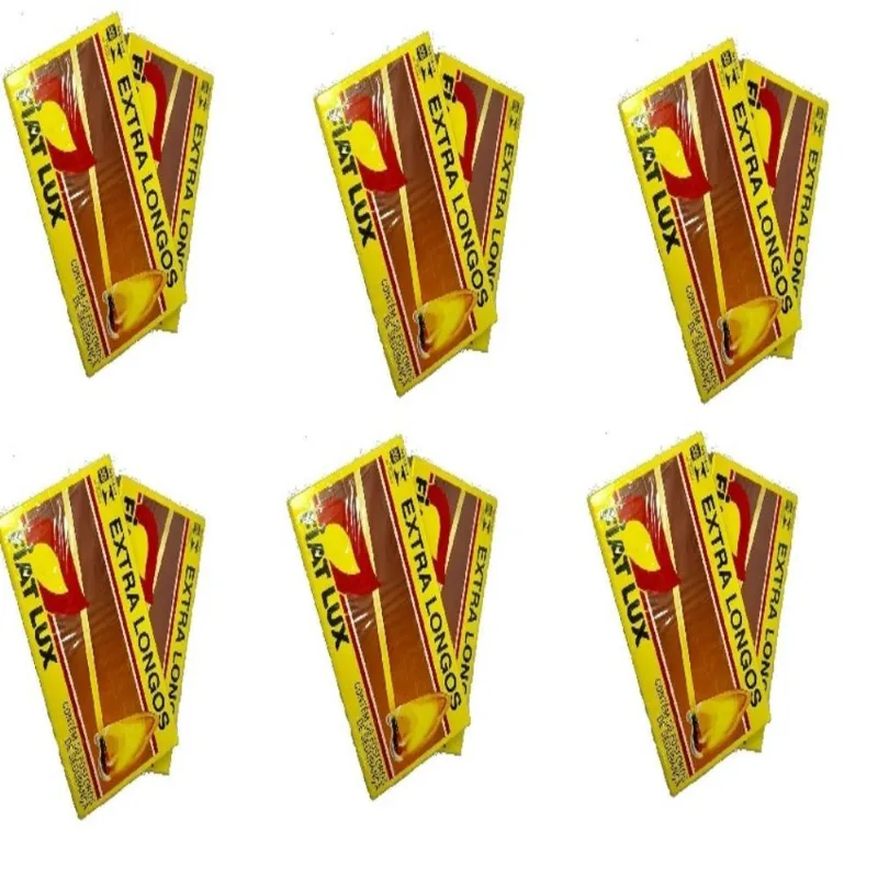 12 Caixas De Fosforo Extra Longo Fita Lux 600 Palitos 9,5cm De Segurança Gigante Caixinhas