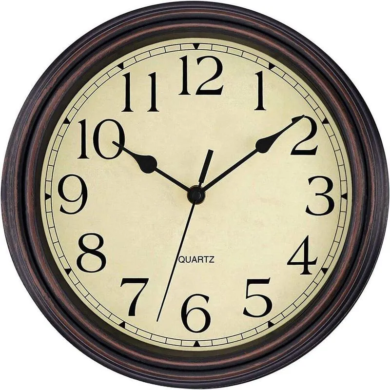 Relogio De Parede Decorativo Estilo Madeira Vintage 60cm Grande Retro Luxo
