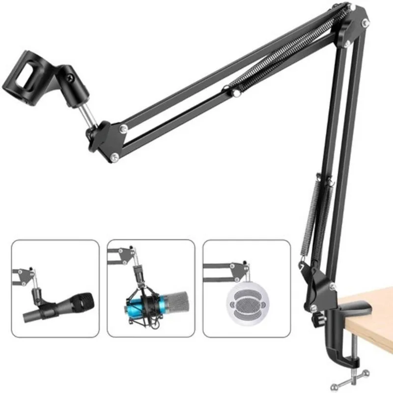 Braco Articulavel Suporte Pedestal Para Microfone De Mesa Poscast Youtube Videos