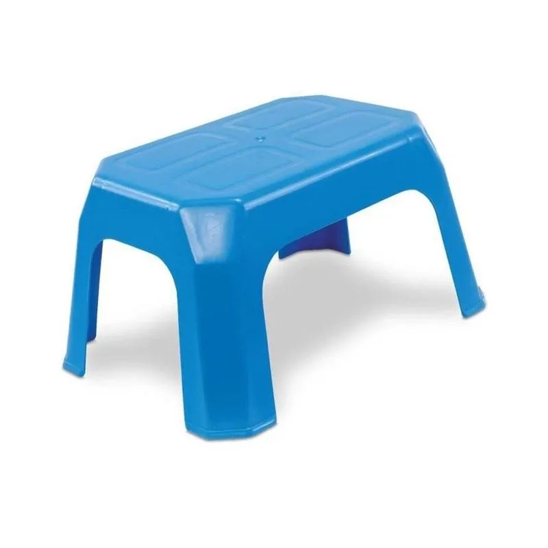 Banquinho Infantil Azul Banqueta Plastica Multiuso 1 Degrau Até 30kg Arqplast