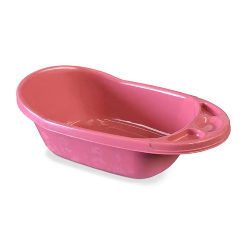 Banheira Infantil Bebe Crianca Rosa 30 Litros Com Porta Shampoo Sabonete Menina