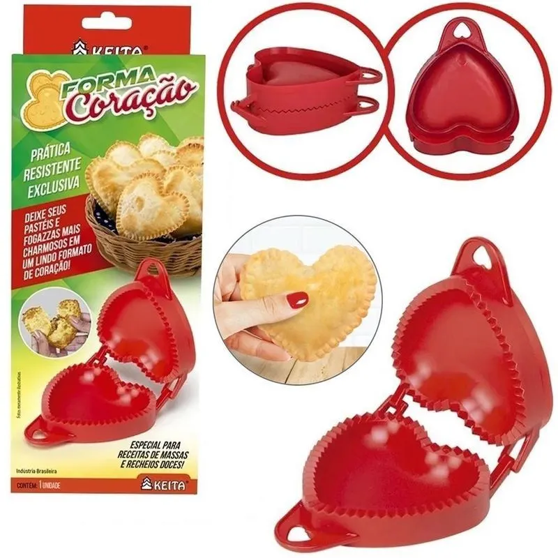 Forma Modeladora Para Pastel Fogazza Risoles Molde Salgados Formato Coracao