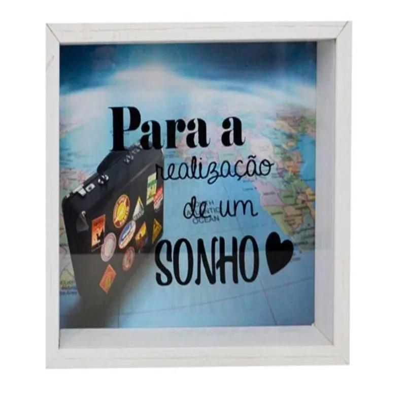 Cofre Quadro De Parede Para Realizacao De Um Sonho Decorativo Vintage Em Vidro E Madeira