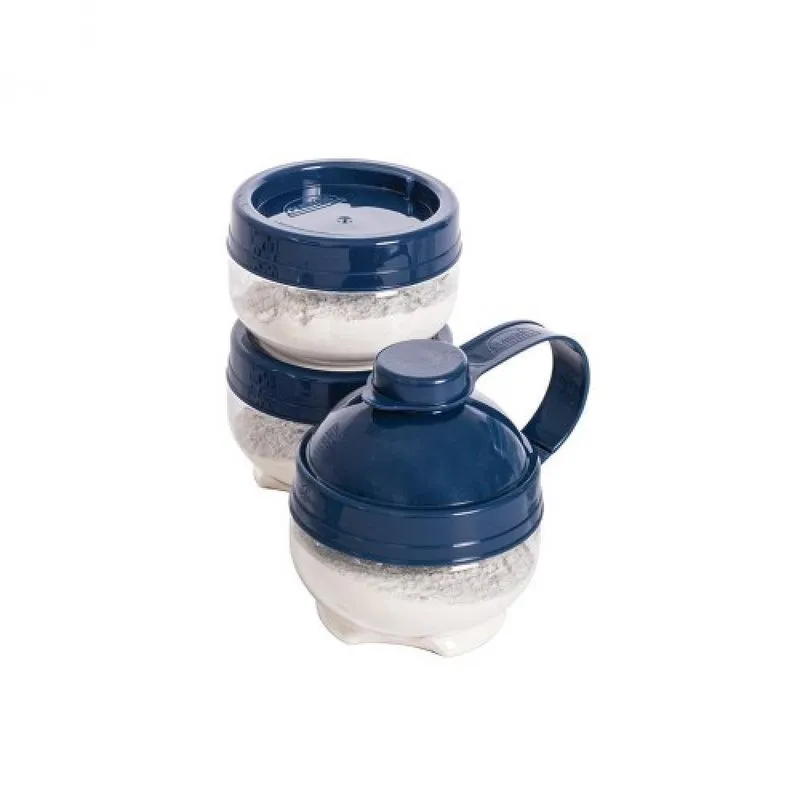 Kit Dosador De Leite Em Po Gire E Trave Meninos Azul