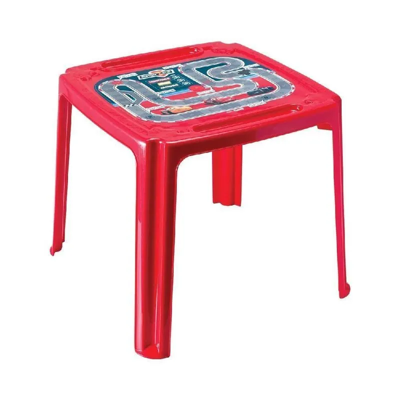 Mesinha Infantil Educativa Com Porta Lapis Jogo,vermelho