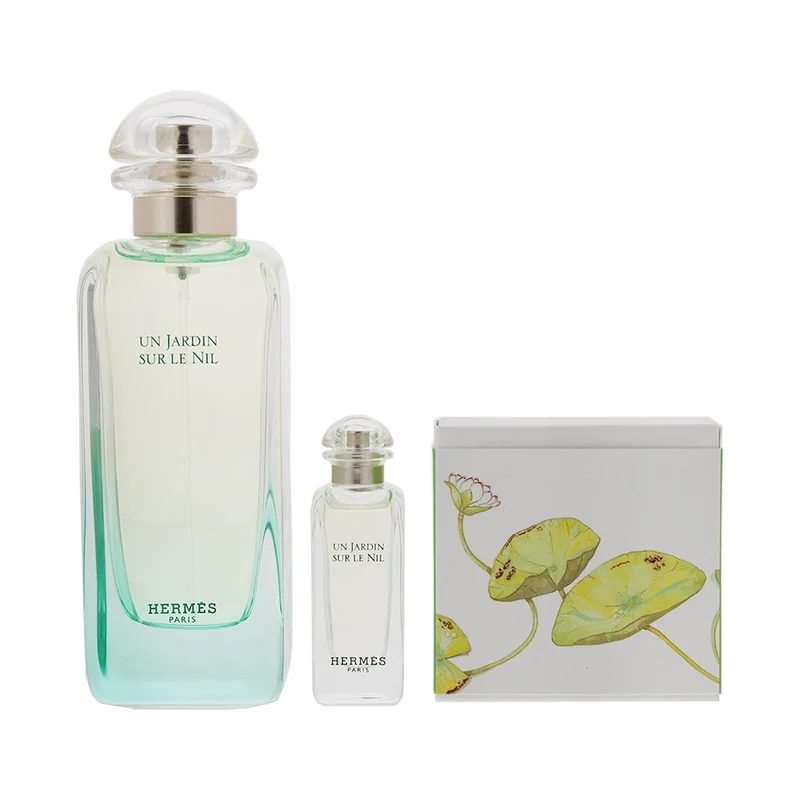 Hermes Un Jardin Sur Le Nil 3 Piece Gift Set: Eau De Toilette 100ml & 7.5ml - Soap
