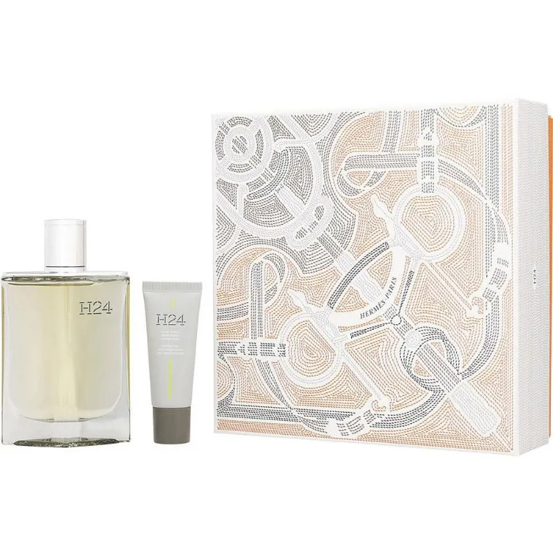 Perfume Masculino Hermes H24 Edp Spray 100 Ml&amp;hidratante Energizante Facial 20