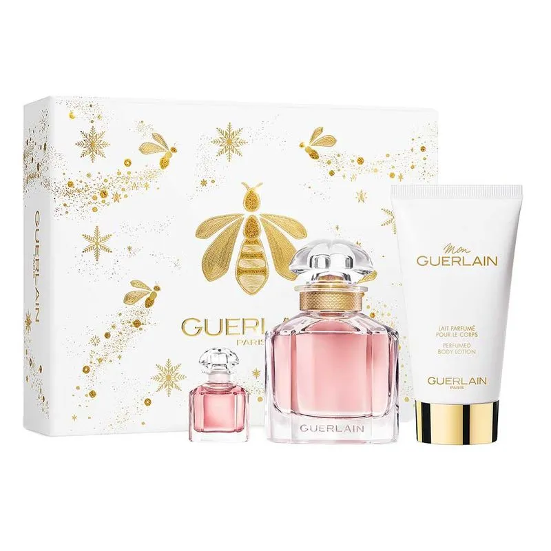 Guerlain Mon Guerlain Kit – Perfume Feminino EDP + Loção Hidratante + Travel Size Kit