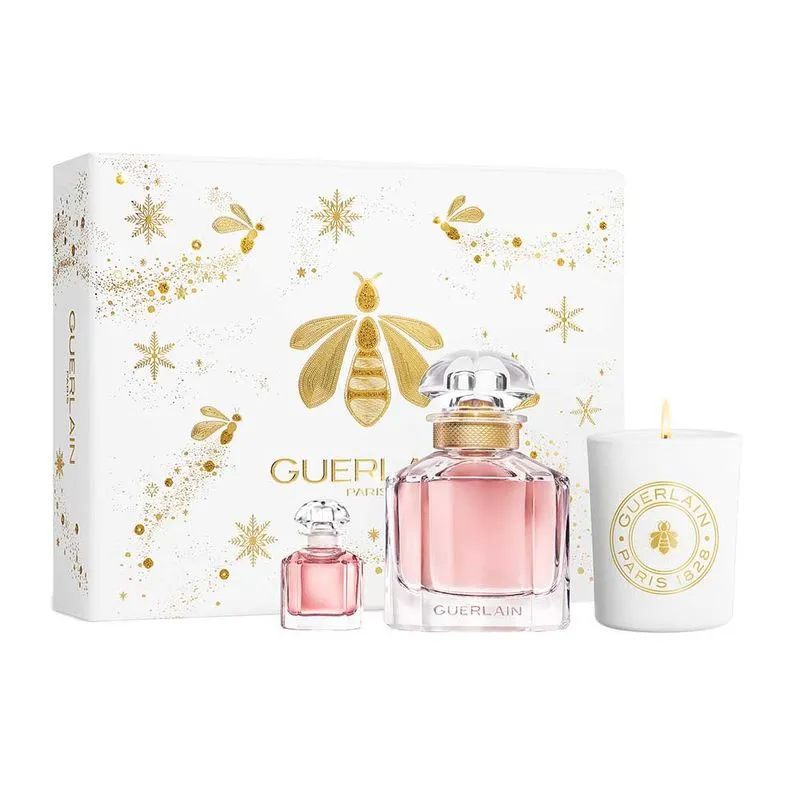 Guerlain Mon Guerlain Kit – Perfume Feminino EDP + Vela Perfumada + Travel Size Kit