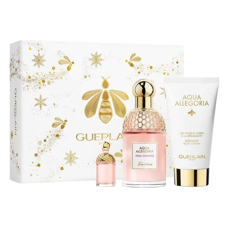Guerlain Aqua Allegoria Pera Granita Kit – Perfume Feminino EDT + Loção Corporal + Travel Size Kit