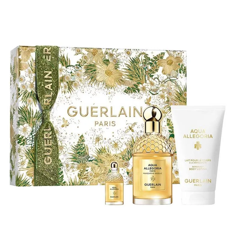 Guerlain Aqua Allegoria Mandarine Basilic Forte Coffret Kit - Perfume EDP + Loção Corporal Kit