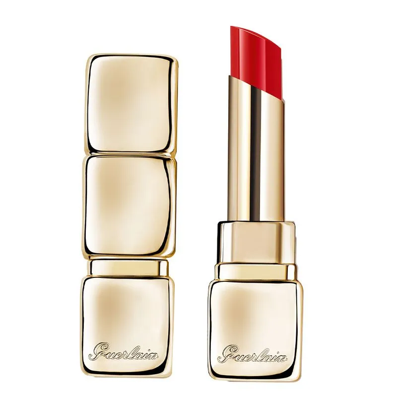 Batom KissKiss Shine Bloom Guerlain 709 - Petal Red