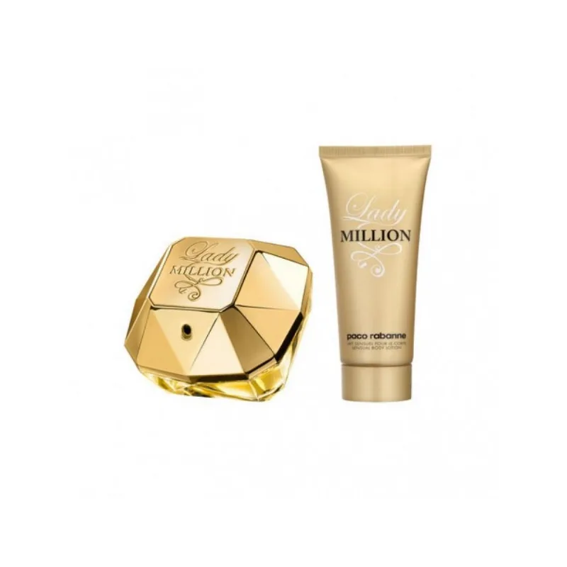 Paco Rabanne Kit Lady Million Feminino (eau De Parfum 80ml + Loção Hidratante 100ml)