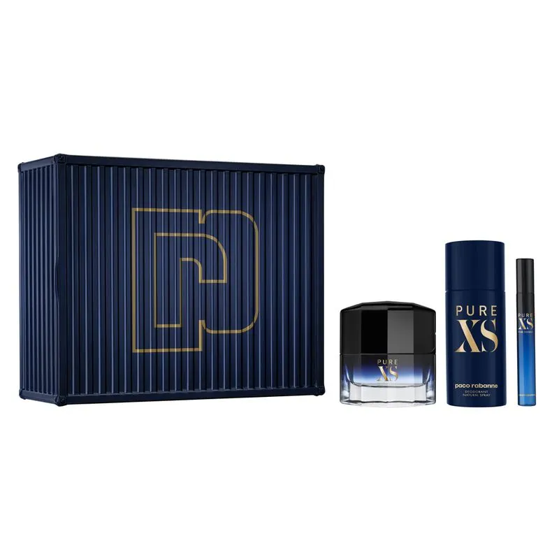 Rabanne Pure XS Kit - Perfume Masculino Eau de Toilette + Desodorante + Travel Size Kit