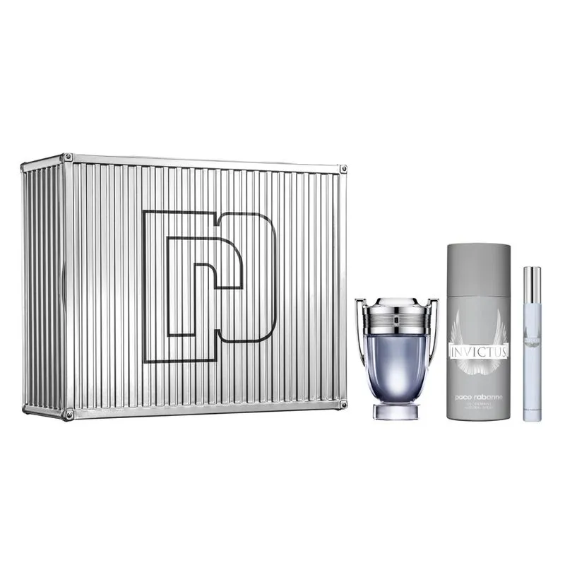 Invictus Rabanne Kit - Eau de Toilette + Desodorante + Travel Size Kit