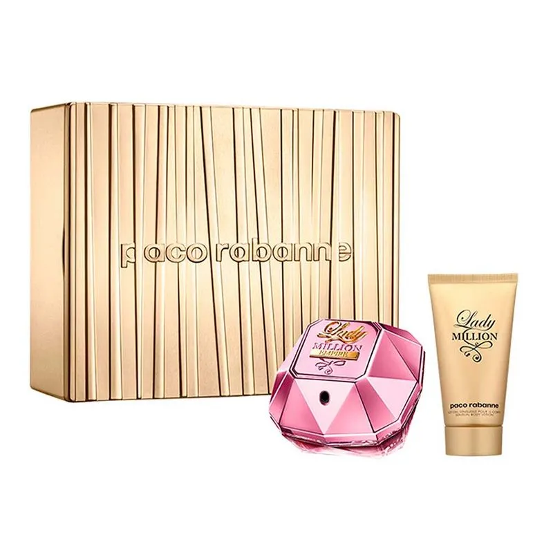 Rabanne Lady Million Empire Kit – Perfume Feminino 50ml + Hidratante Corporal 75ml Kit