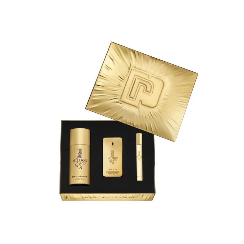 Kit 1 Million Paco Rabanne Edt 50ml + Deo 150ml + Ts 10ml