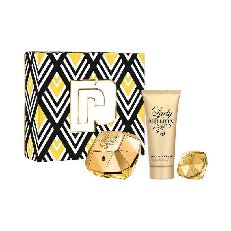 Lady Million EDP 80 ml + Body Lotion 100 ml + EDP 5 ml