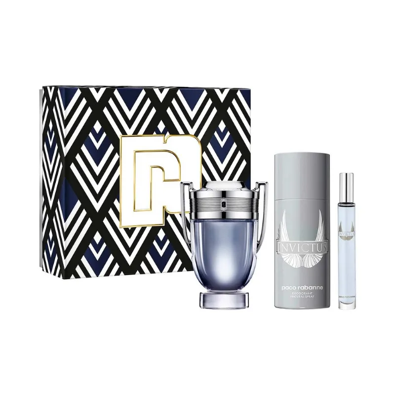 Invictus EDT 100 ml + Deo 150 ml y EDT 10 ml