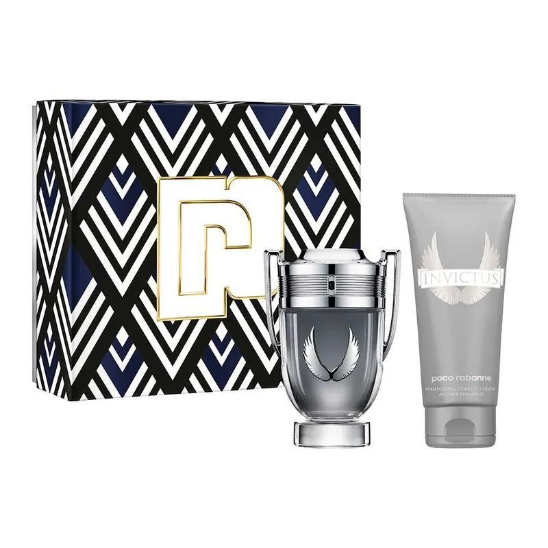Coffret Invictus Platinum Rabanne Kit - Perfume Masculino EDP + Shower Gel Kit