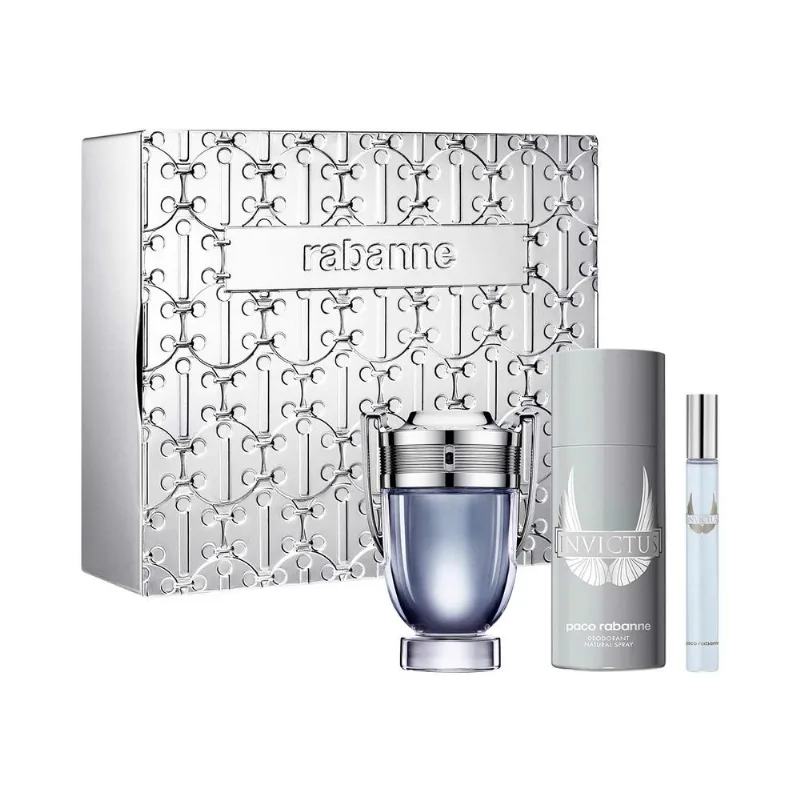 Invictus EDT 100 ml + Deo 150 ml y EDT 10 ml