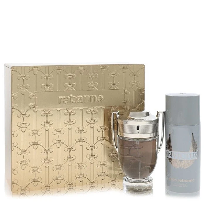 Paco Rabanne Invictus Gift Set - Eau De Toilette Spray + Deodorant Spray 5.1 oz 5.1 oz