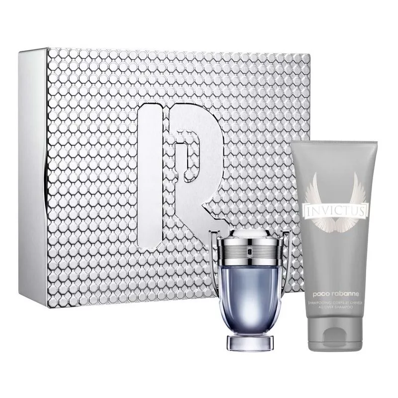 Rabanne Invictus Coffret - Perfume Masculino EDT + Sampoo Corporal Kit