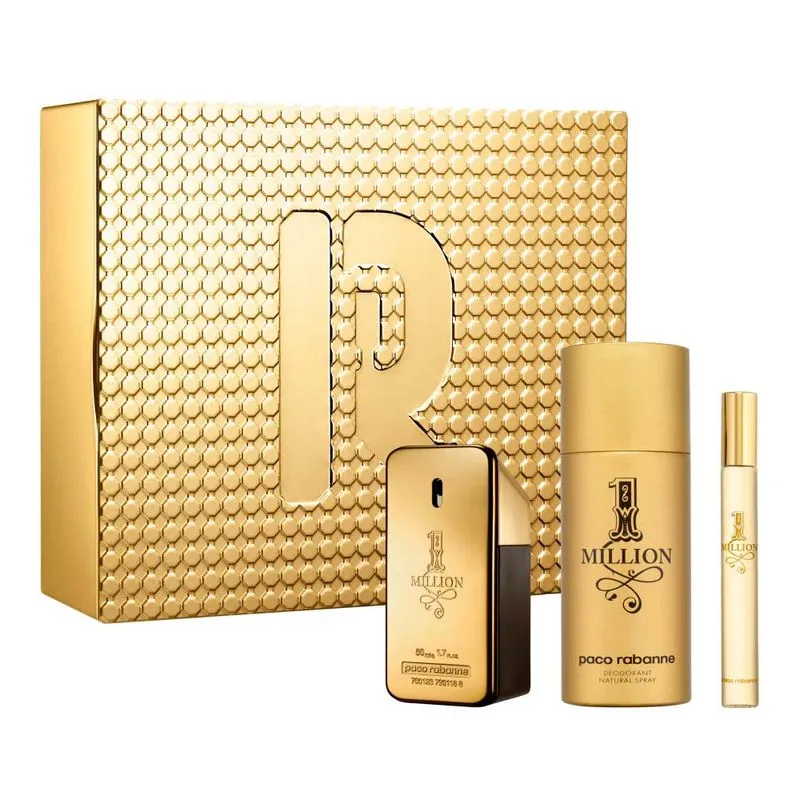 Rabanne 1 Million Coffret - Perfume Masculino EDT + Desodorante + Travel Size Kit