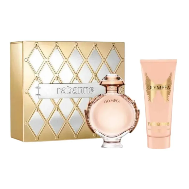 Kit Perfume Feminino Olympéa de Rabanne EDP 80ml + Body Lotion 100ml