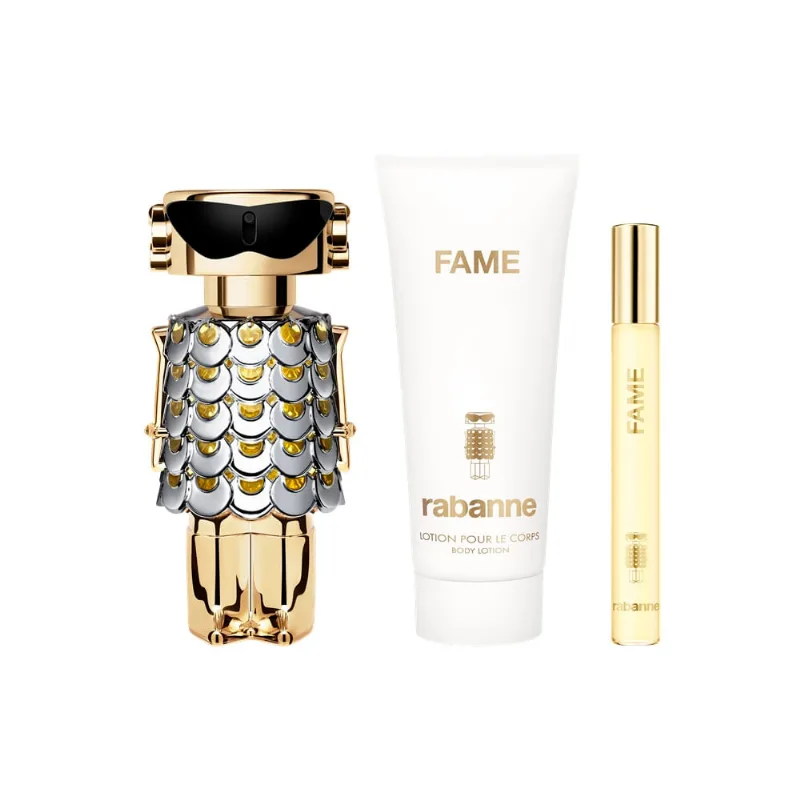 Kit Mujer Fame EDP 80ml + Body Lotion 100ml + EDP 10ml - Rabanne Kit