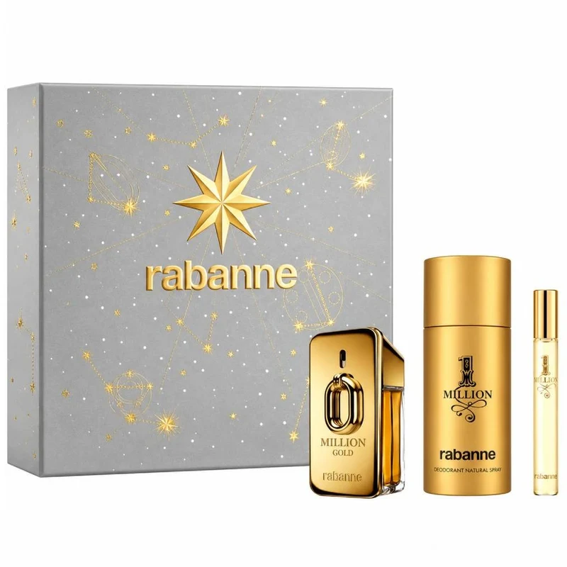 Million Gold zestaw woda perfumowana spray 50ml + dezodorant spray 150ml + woda perfumowana spray 10ml