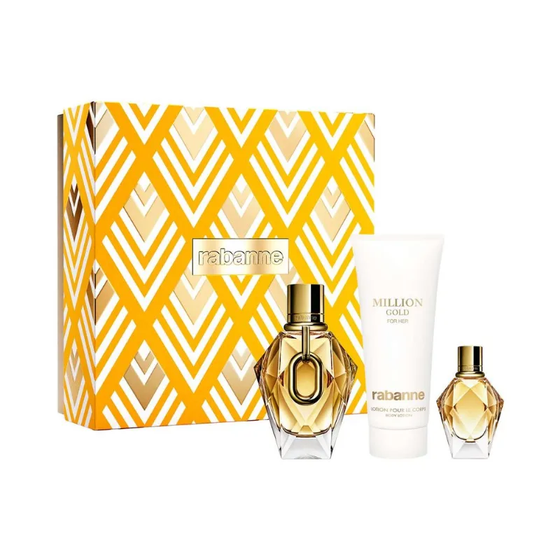 Million Gold For Her EDP 90 ml + Body Lotion 100 ml + Minitalla